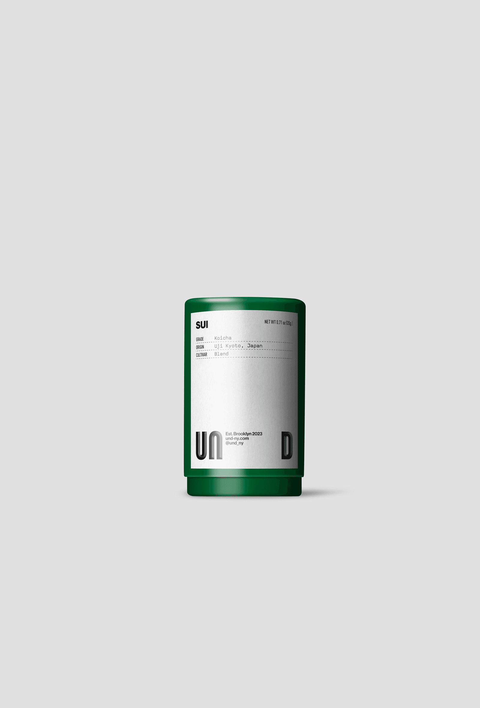Mockup Uji Matcha Sui Paper Tube Green Green