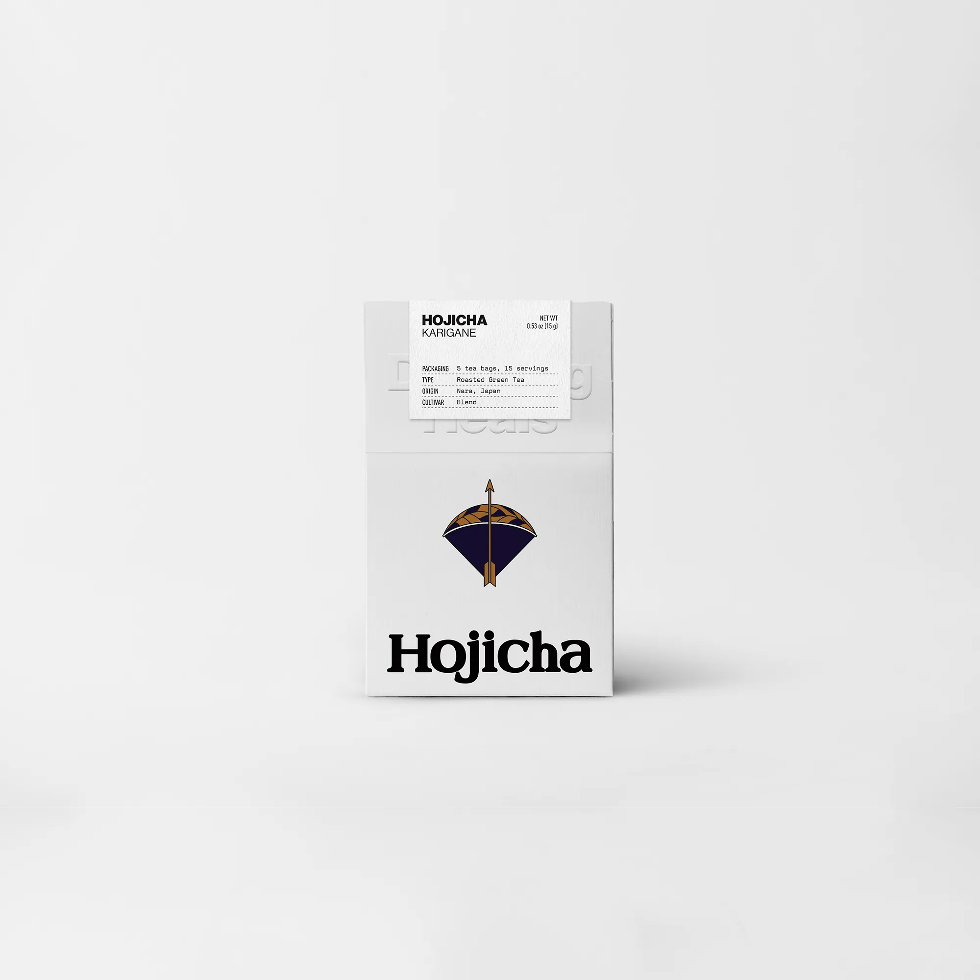 Hojicha Karigane tea box