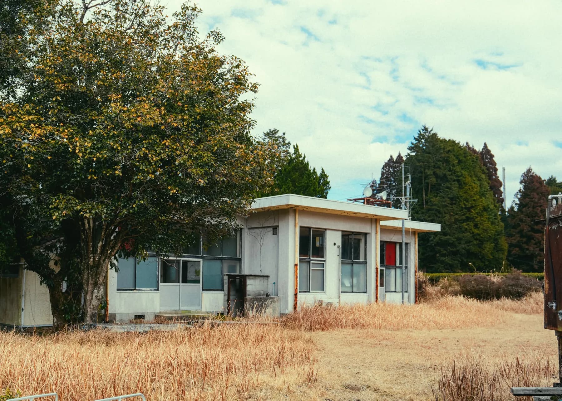 Tea farm building in Minamata